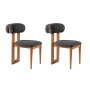 HANAH HOME Set 2 stolice Natura Oak Dark Grey - slika 4