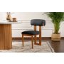 HANAH HOME Set 2 stolice Natura Oak Dark Grey - slika 1