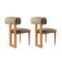 HANAH HOME Set 2 stolice Natura Oak Green - slika 4