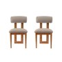 HANAH HOME Set 2 stolice Natura Oak Light Grey - slika 3