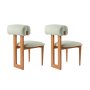 HANAH HOME Set 2 stolice Natura Oak Mint Green - slika 5