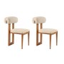 HANAH HOME Set 2 stolice Natura Oak Off White - slika 4