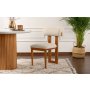 HANAH HOME Set 2 stolice Natura Oak Off White - slika 1