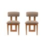 HANAH HOME Set 2 stolice Natura Oak Sand Beige - slika 3