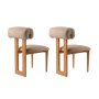 HANAH HOME Set 2 stolice Natura Oak Sand Beige - slika 5