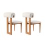 HANAH HOME Set 2 stolice Natura Oak White - slika 5