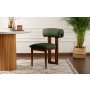 HANAH HOME Set 2 stolice Natura Walnut Dark Green - slika 1