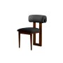 HANAH HOME Set 2 stolice Natura Walnut Dark Grey - slika 2