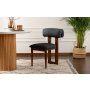 HANAH HOME Set 2 stolice Natura Walnut Dark Grey - slika 1