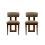HANAH HOME Set 2 stolice Natura Walnut Green - slika 3