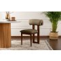 HANAH HOME Set 2 stolice Natura Walnut Green - slika 1