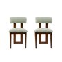 HANAH HOME Set 2 stolice Natura Walnut Mint - slika 3