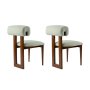 HANAH HOME Set 2 stolice Natura Walnut Mint - slika 5