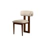 HANAH HOME Set 2 stolice Natura Walnut Off White - slika 2