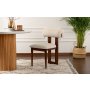 HANAH HOME Set 2 stolice Natura Walnut Off White - slika 1