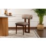 HANAH HOME Set 2 stolice Natura Walnut Sand Beige - slika 1