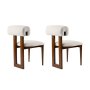 HANAH HOME Set 2 stolice Natura Walnut White - slika 5