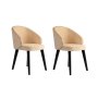 HANAH HOME Set 2 stolice Bentley Beige Black - slika 2