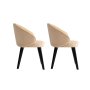HANAH HOME Set 2 stolice Bentley Beige Black - slika 3