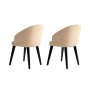 HANAH HOME Set 2 stolice Bentley Beige Black - slika 4