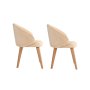 HANAH HOME Set 2 stolice Bentley Beige Light Oak - slika 3