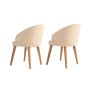 HANAH HOME Set 2 stolice Bentley Beige Light Oak - slika 4