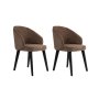 HANAH HOME Set 2 stolice Bentley Brown Black - slika 2