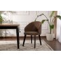 HANAH HOME Set 2 stolice Bentley Brown Black - slika 1