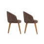 HANAH HOME Set 2 stolice Bentley Brown Dark Oak - slika 3