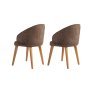 HANAH HOME Set 2 stolice Bentley Brown Dark Oak - slika 4