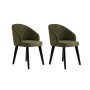 HANAH HOME Set 2 stolice Bentley Green Black - slika 2