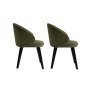 HANAH HOME Set 2 stolice Bentley Green Black - slika 3