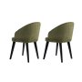 HANAH HOME Set 2 stolice Bentley Green Black - slika 4