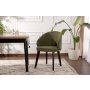 HANAH HOME Set 2 stolice Bentley Green Black - slika 1