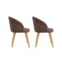 HANAH HOME Set 2 stolice Bentley Brown Light Oak - slika 3