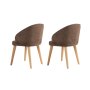 HANAH HOME Set 2 stolice Bentley Brown Light Oak - slika 4