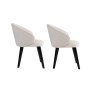 HANAH HOME Set 2 stolice Bentley White Black - slika 3