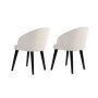 HANAH HOME Set 2 stolice Bentley White Black - slika 4