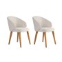 HANAH HOME Set 2 stolice Bentley White Dark Oak - slika 2