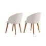 HANAH HOME Set 2 stolice Bentley White Dark Oak - slika 4