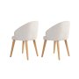 HANAH HOME Set 2 stolice Bentley White Light Oak - slika 4