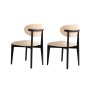 HANAH HOME Set 2 stolice Lionte Beige Black - slika 4
