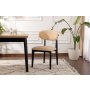 HANAH HOME Set 2 stolice Lionte Beige Black - slika 1