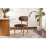 HANAH HOME Set 2 stolice Lionte Brown Light Oak - slika 1