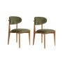 HANAH HOME Set 2 stolice Lionte Green Dark Oak - slika 2