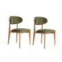 HANAH HOME Set 2 stolice Lionte Green Light Oak - slika 2