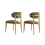 HANAH HOME Set 2 stolice Lionte Green Light Oak - slika 4