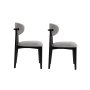 HANAH HOME Set 2 stolice Lionte Grey Black - slika 3