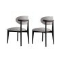 HANAH HOME Set 2 stolice Lionte Grey Black - slika 4