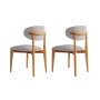HANAH HOME Set 2 stolice Lionte Grey Dark Oak - slika 4